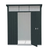 Abri de jardin en métal anthracite 3,92m² + kit d'ancrage + kit de fondation  DURAMAX Ma boutique